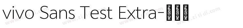 vivo Sans Test Extra字体转换
